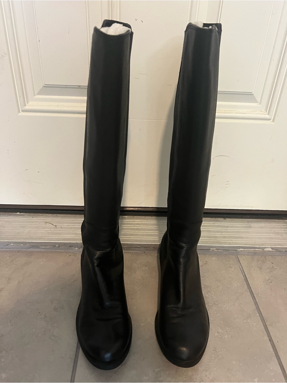 Cole Haan Black -Knee High Leather Jodhpur Boots